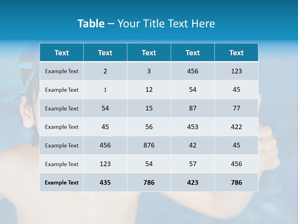 A Young Boy In A Swimming Pool Giving A Thumbs Up PowerPoint Template