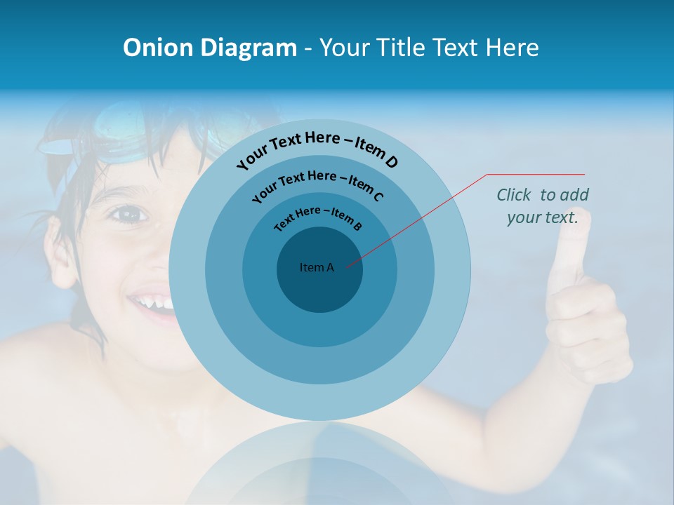 A Young Boy In A Swimming Pool Giving A Thumbs Up PowerPoint Template