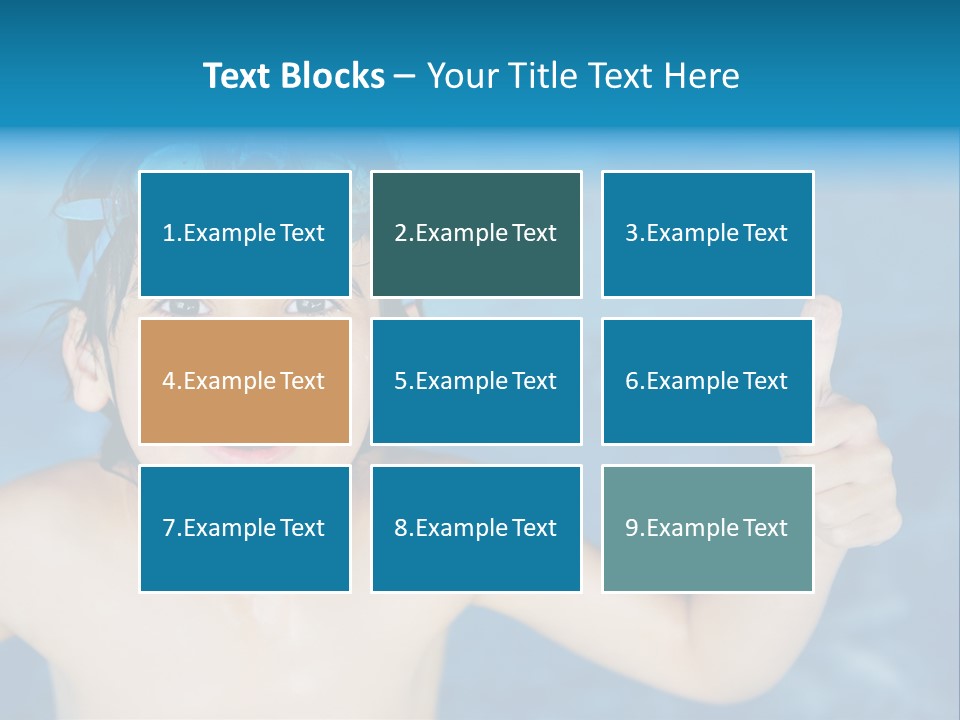 A Young Boy In A Swimming Pool Giving A Thumbs Up PowerPoint Template