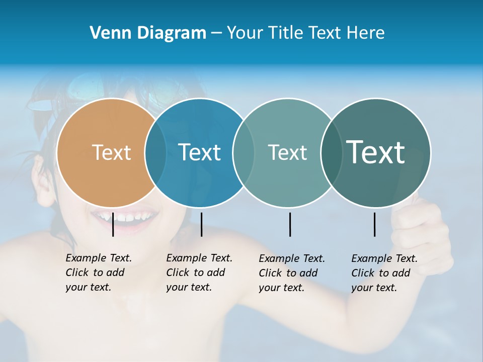 A Young Boy In A Swimming Pool Giving A Thumbs Up PowerPoint Template