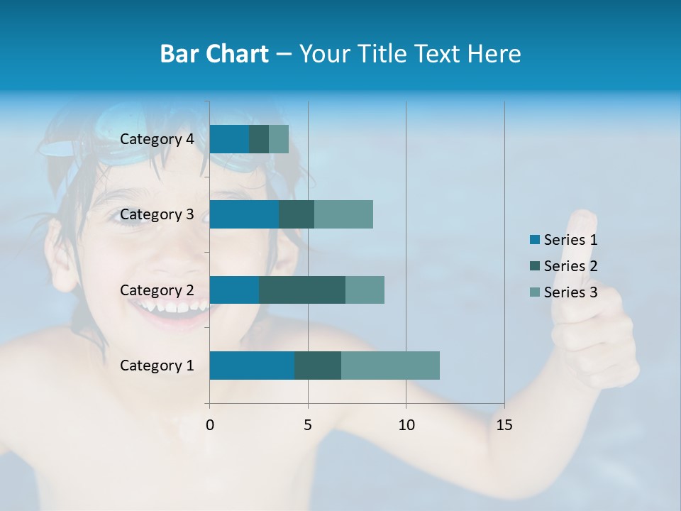 A Young Boy In A Swimming Pool Giving A Thumbs Up PowerPoint Template