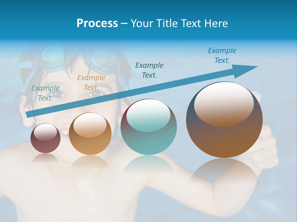 A Young Boy In A Swimming Pool Giving A Thumbs Up PowerPoint Template