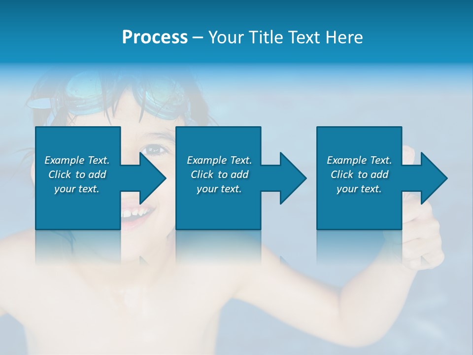 A Young Boy In A Swimming Pool Giving A Thumbs Up PowerPoint Template