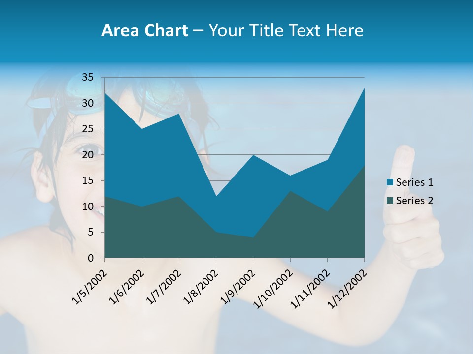 A Young Boy In A Swimming Pool Giving A Thumbs Up PowerPoint Template