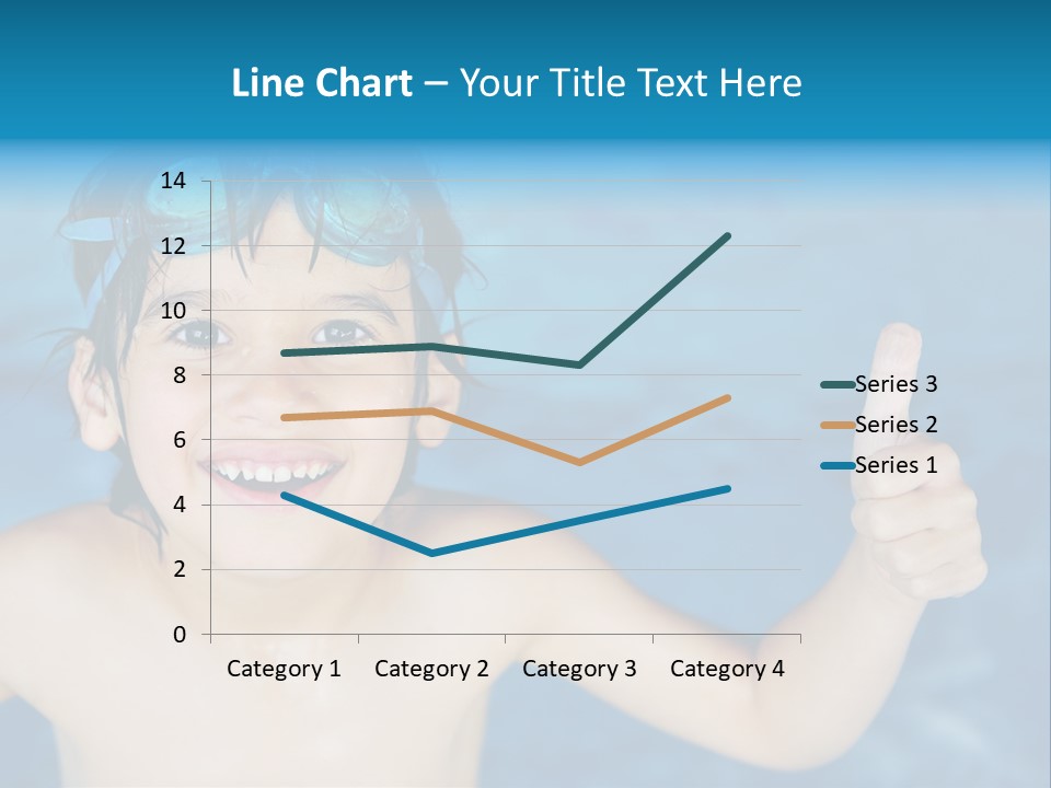 A Young Boy In A Swimming Pool Giving A Thumbs Up PowerPoint Template