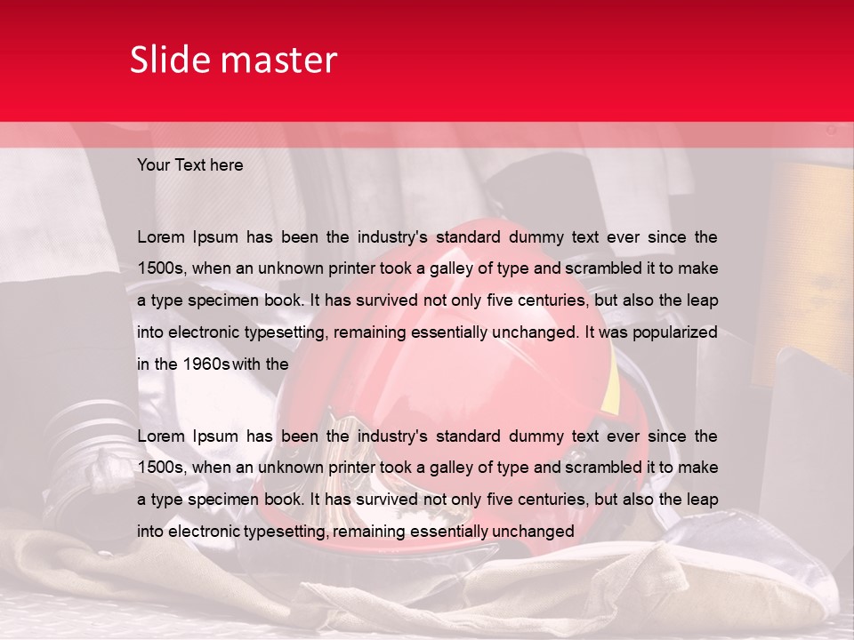 Equipment Traditional Clothing PowerPoint Template