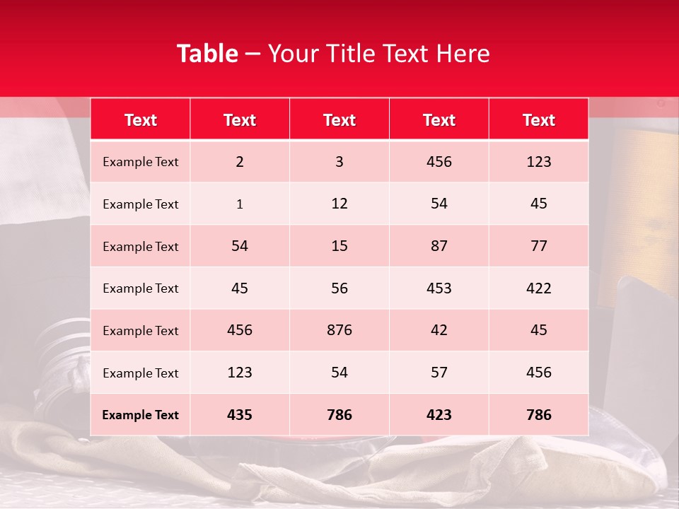 Equipment Traditional Clothing PowerPoint Template