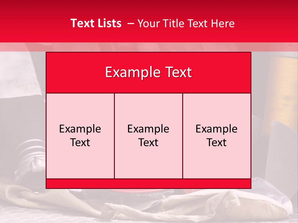 Equipment Traditional Clothing PowerPoint Template