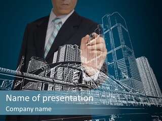 Education Housing Background PowerPoint Template