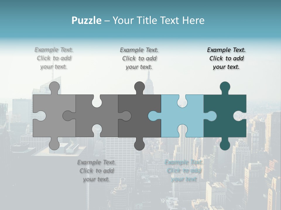 Manhattan American Attraction PowerPoint Template