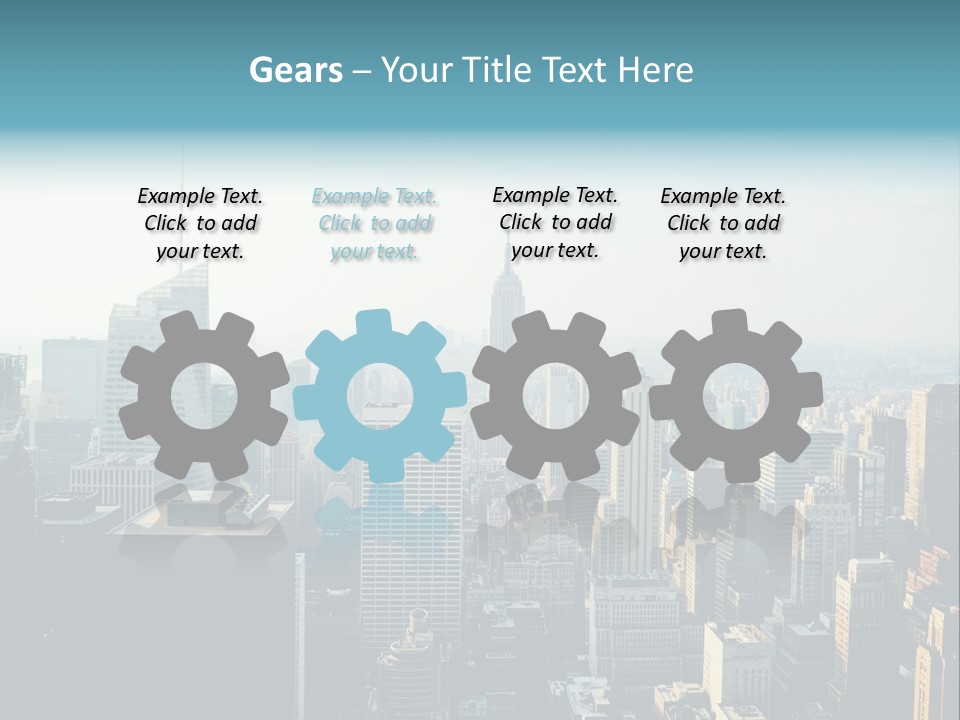 Manhattan American Attraction PowerPoint Template