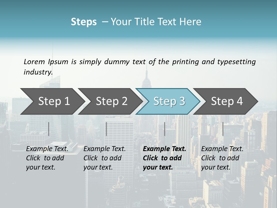Manhattan American Attraction PowerPoint Template