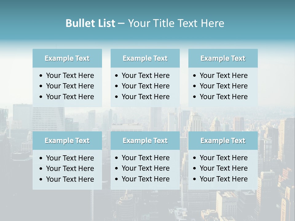 Manhattan American Attraction PowerPoint Template