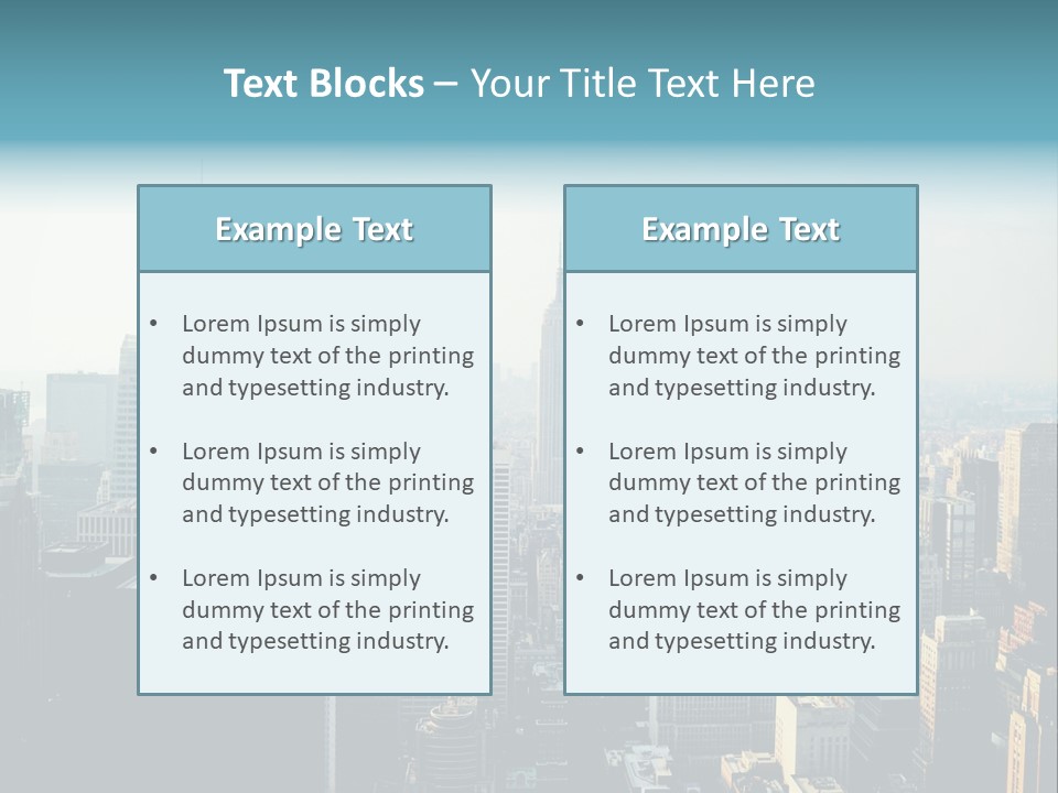 Manhattan American Attraction PowerPoint Template