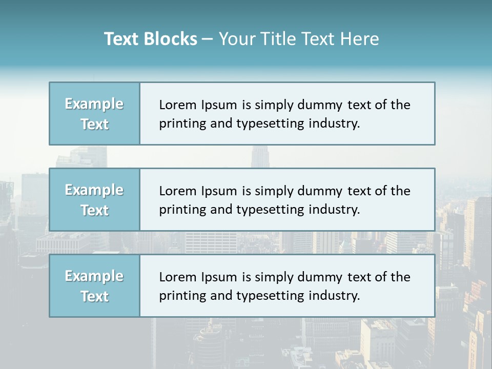 Manhattan American Attraction PowerPoint Template