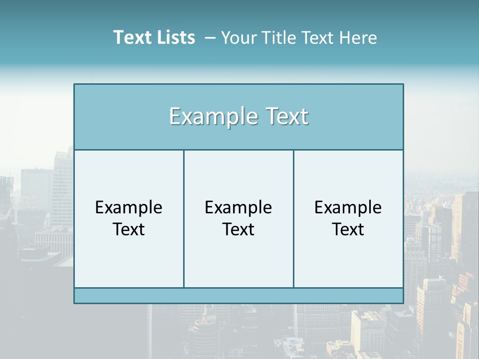 Manhattan American Attraction PowerPoint Template