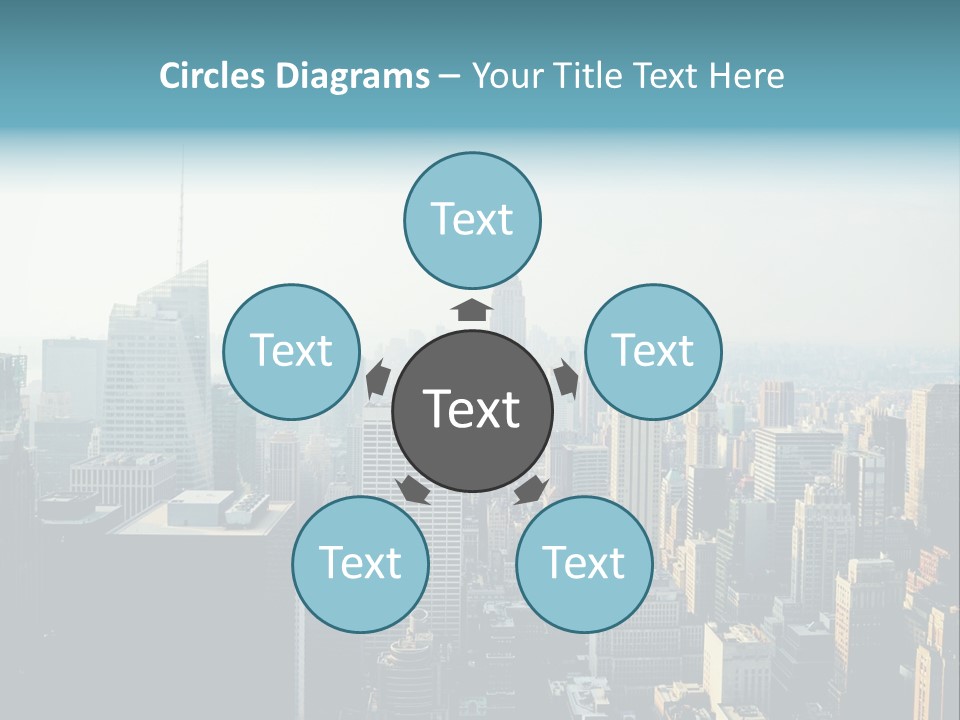 Manhattan American Attraction PowerPoint Template