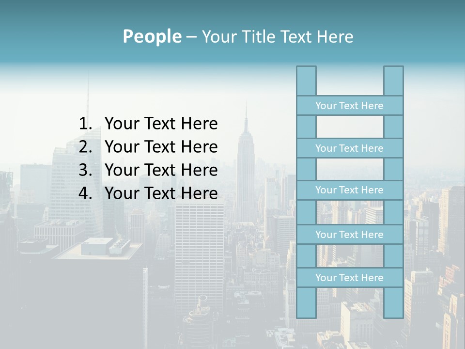 Manhattan American Attraction PowerPoint Template