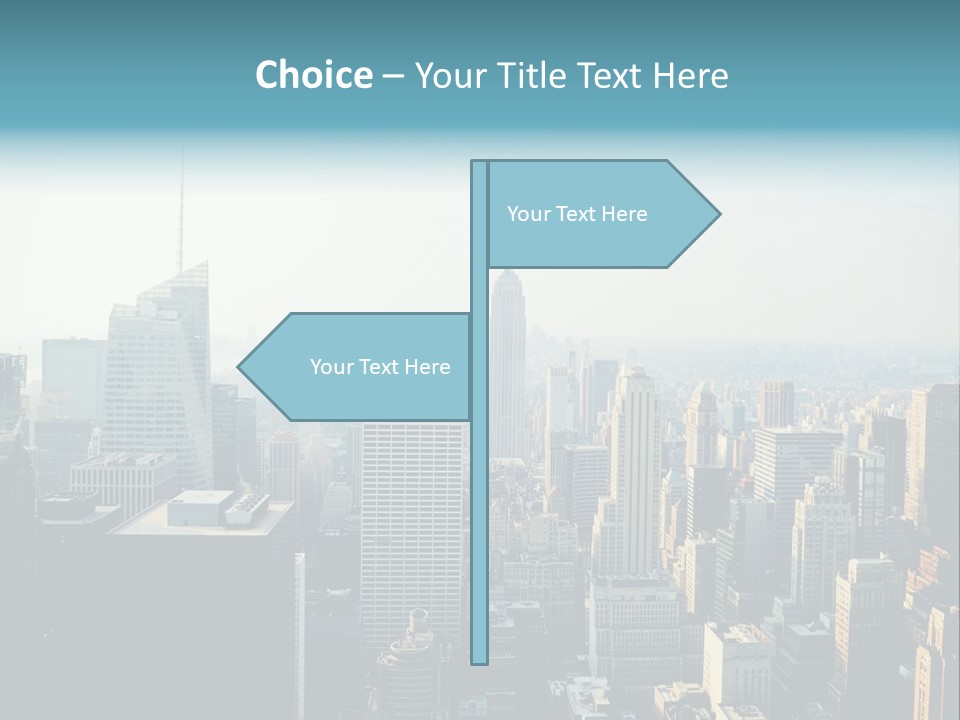 Manhattan American Attraction PowerPoint Template