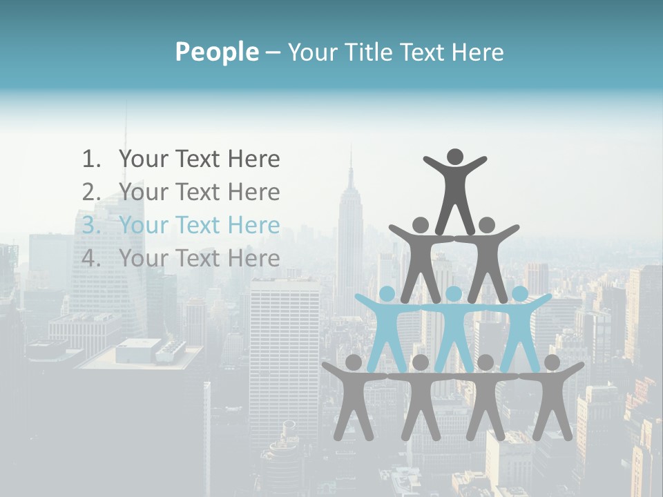 Manhattan American Attraction PowerPoint Template