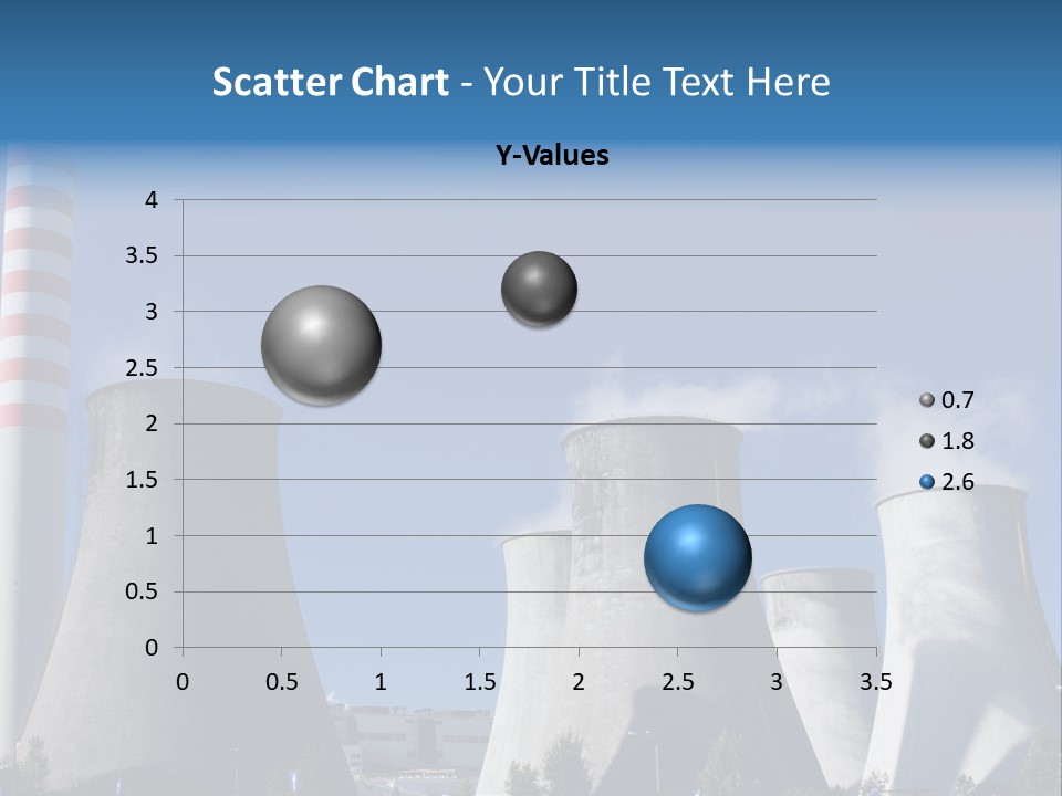 A Power Plant With Smoke Coming Out Of It PowerPoint Template