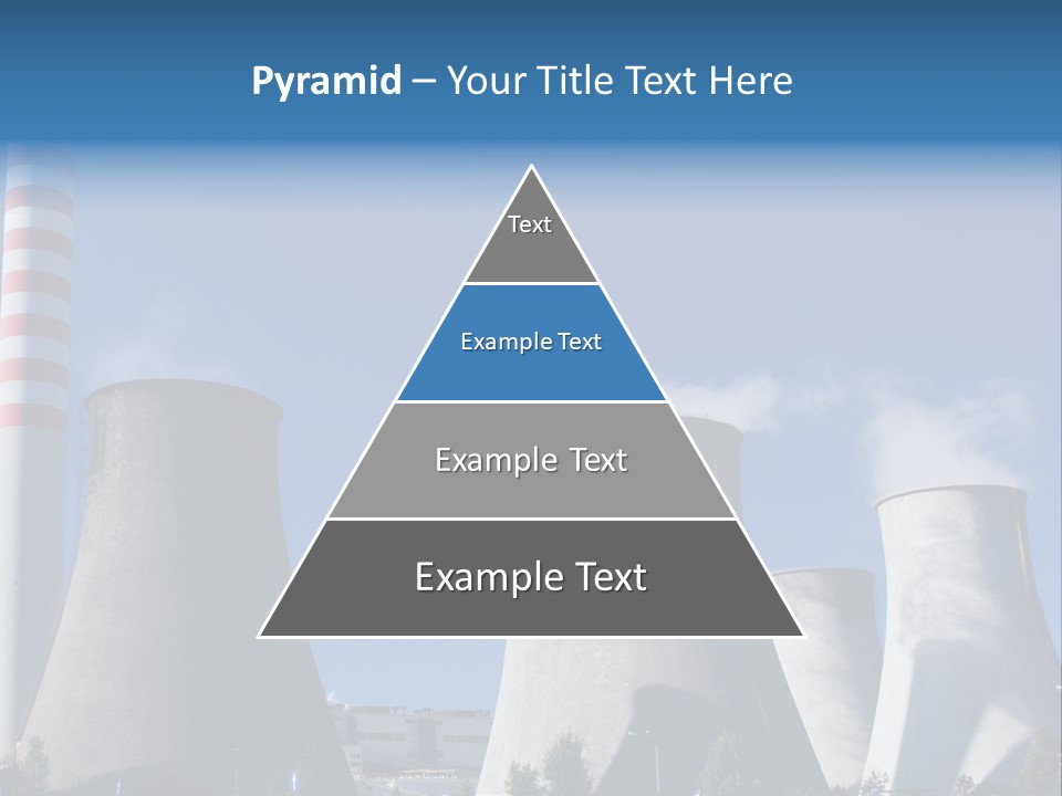A Power Plant With Smoke Coming Out Of It PowerPoint Template
