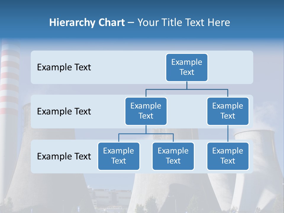 A Power Plant With Smoke Coming Out Of It PowerPoint Template