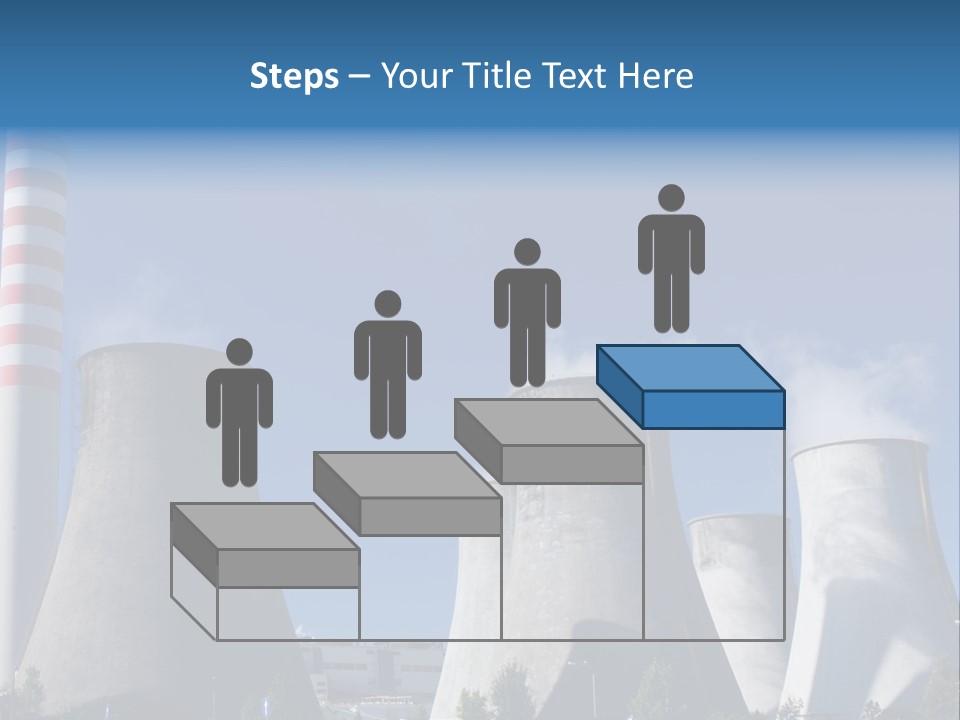 A Power Plant With Smoke Coming Out Of It PowerPoint Template