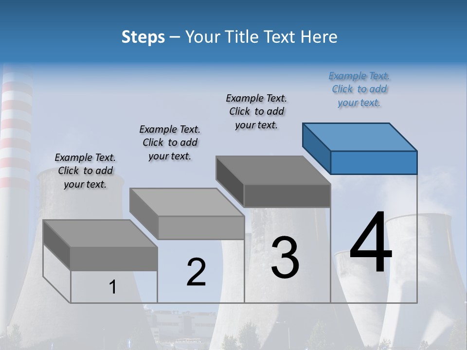 A Power Plant With Smoke Coming Out Of It PowerPoint Template