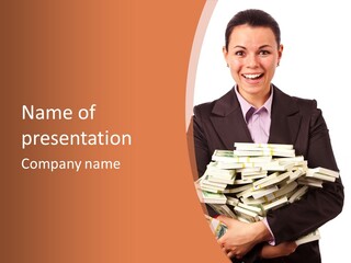 Indoors Pay Income PowerPoint Template