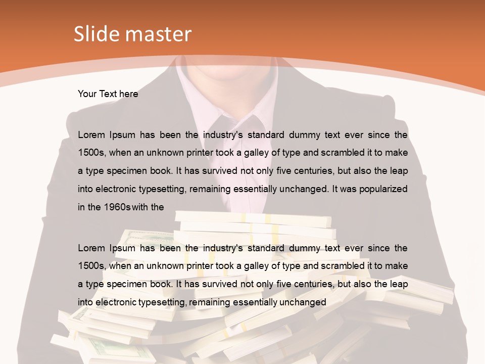 Indoors Pay Income PowerPoint Template