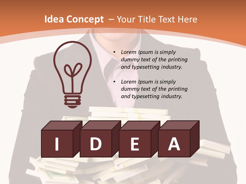 Indoors Pay Income PowerPoint Template