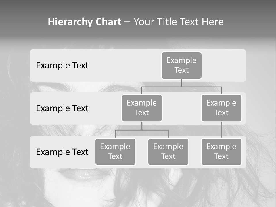 A Woman With Her Hair Blowing In The Wind PowerPoint Template