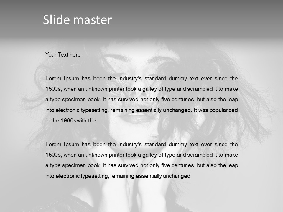 Garden Queensland Heliconia PowerPoint Template