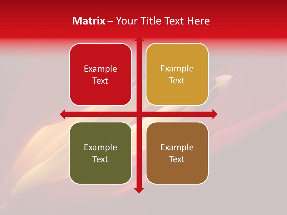 Garden Queensland Heliconia PowerPoint Template