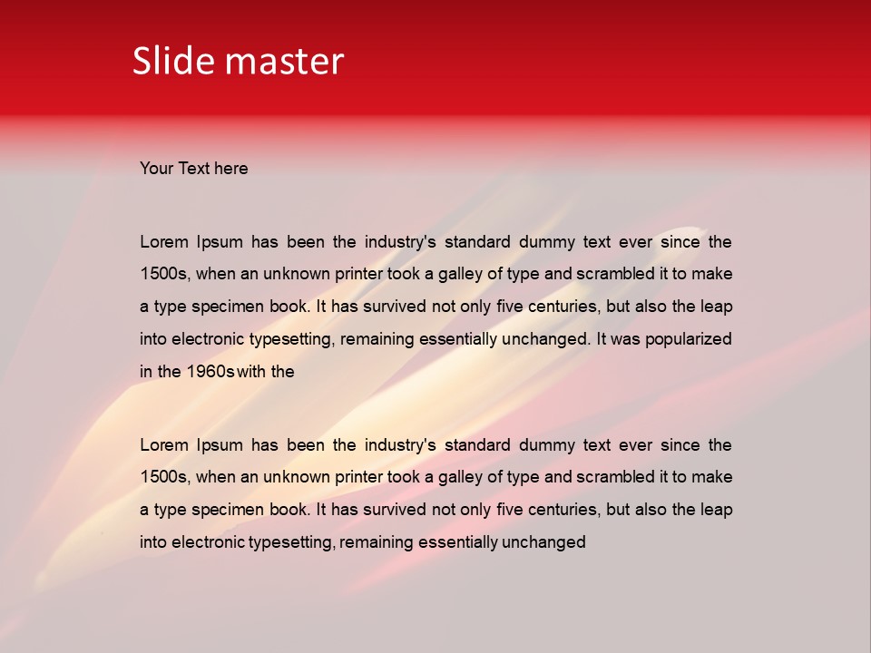 Garden Queensland Heliconia PowerPoint Template