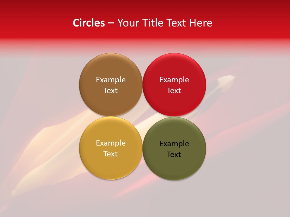 Garden Queensland Heliconia PowerPoint Template