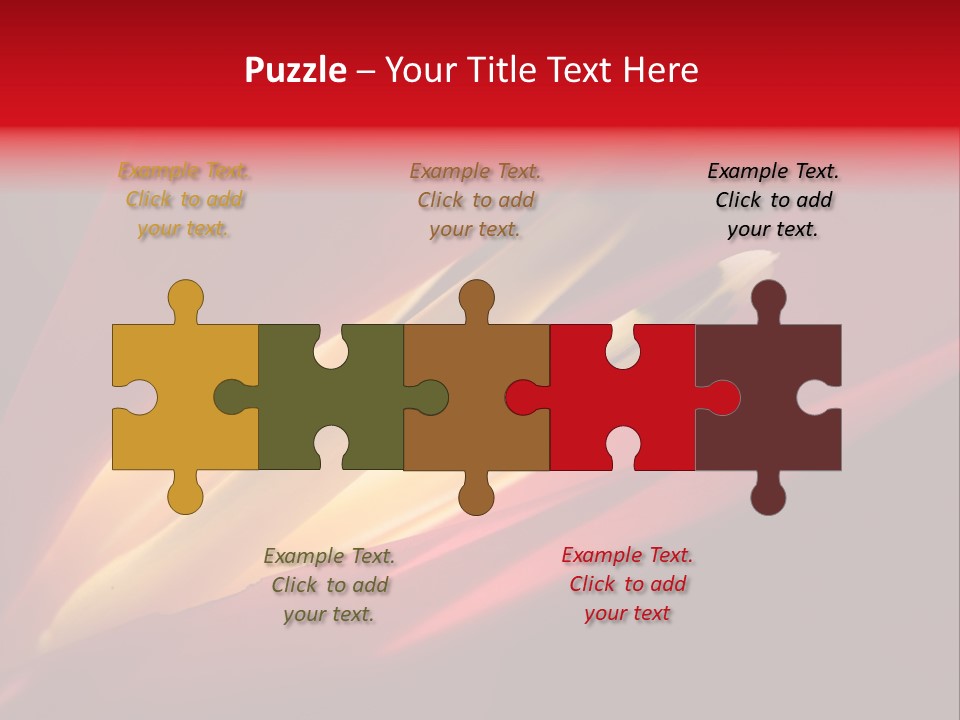 Garden Queensland Heliconia PowerPoint Template