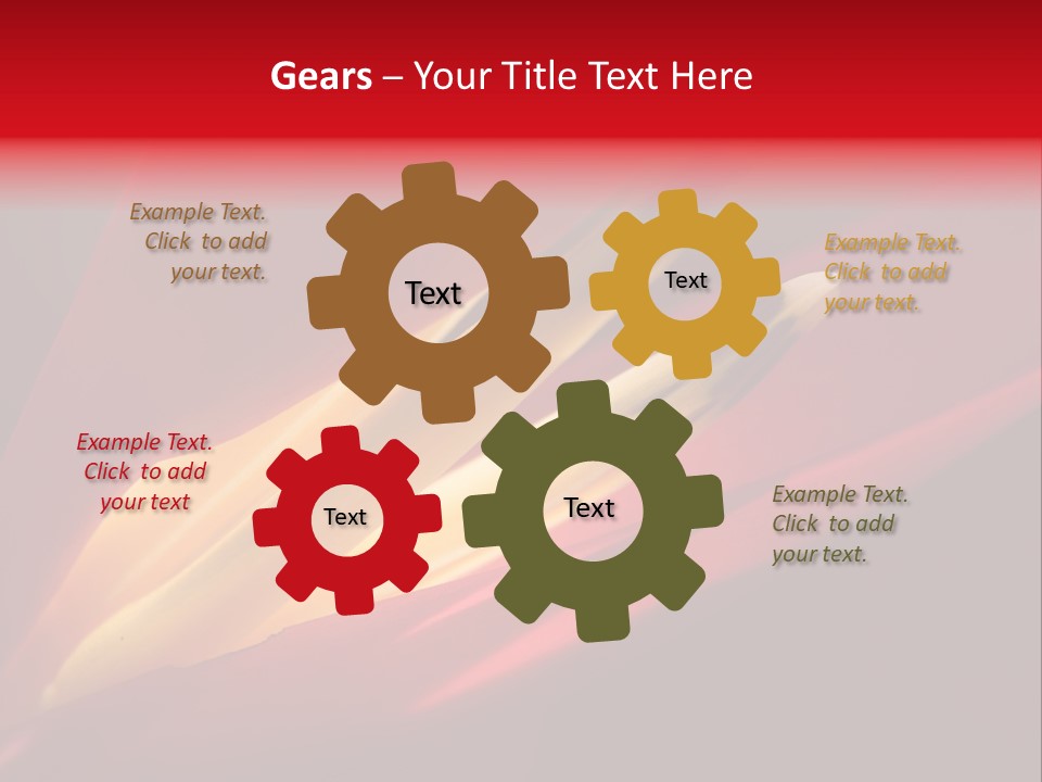 Garden Queensland Heliconia PowerPoint Template