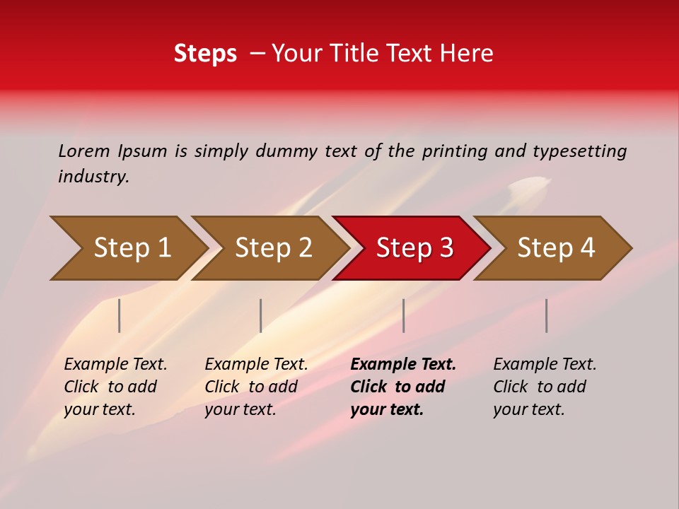 Garden Queensland Heliconia PowerPoint Template