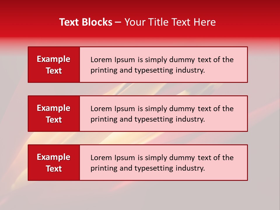 Garden Queensland Heliconia PowerPoint Template