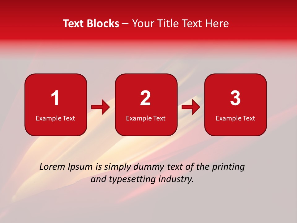 Garden Queensland Heliconia PowerPoint Template