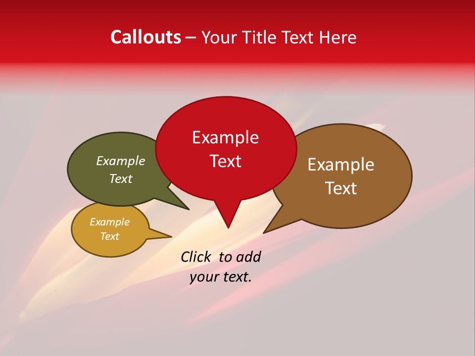 Garden Queensland Heliconia PowerPoint Template