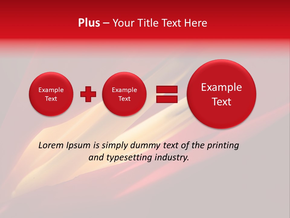 Garden Queensland Heliconia PowerPoint Template