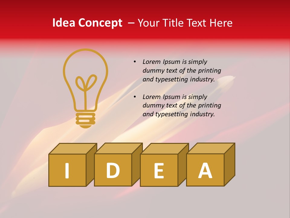 Garden Queensland Heliconia PowerPoint Template