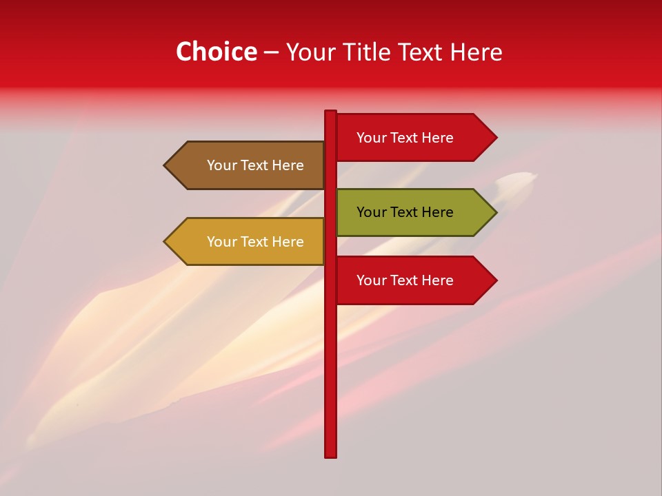 Garden Queensland Heliconia PowerPoint Template