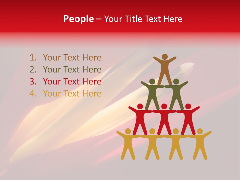 Garden Queensland Heliconia PowerPoint Template