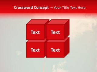 A Red Heart Shaped Balloon Floating In The Air PowerPoint Template