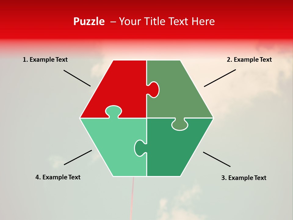 A Red Heart Shaped Balloon Floating In The Air PowerPoint Template