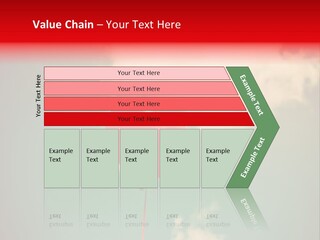 A Red Heart Shaped Balloon Floating In The Air PowerPoint Template